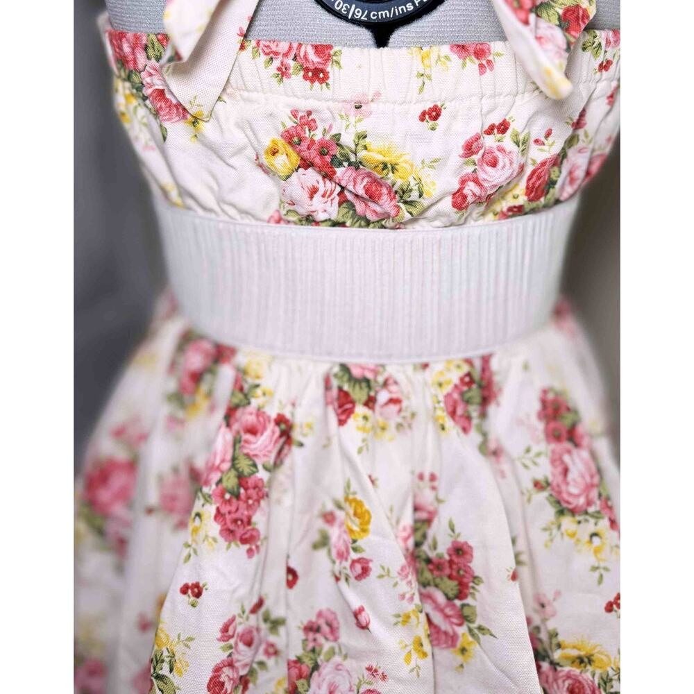 Liz Lisa Halter Neck Floral Belted Dress Jfashion Latte Gyaru Himekaji Coquette - Picture 7 of 16